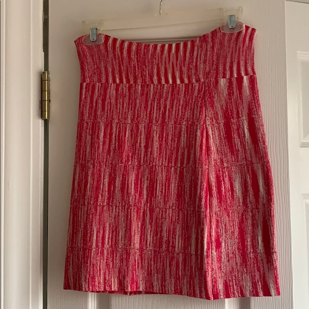 BCBG pink high waisted pencil skirt